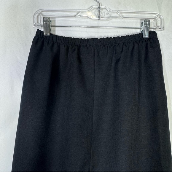 Women’s Black Elastic Waist Calf Length Career Skirt - Picture 4 of 5